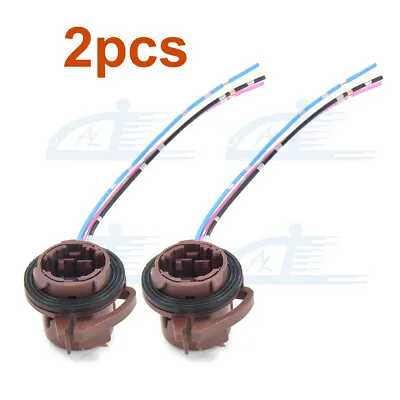 2pc 3757 4057 3157A 3157NA Bulb Socket Harness Wire Plug Turn Signal Brake Light • $7.29