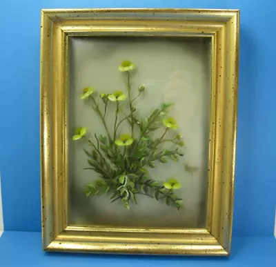 $39.95 • Buy Vtg Signed Edmond J Nogar Stereographic Oil Painting Layered Glass Flower B-635