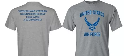 A-37 Dragonfly*fixed Wing*vietnam*2-sided Shirt*vinyl*officially Licensed • $69.95