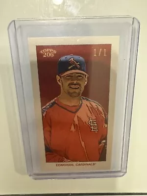 2023 Topps 206 High Series Jim Edmonds Ty Cobb King Of The World 1/1 T206 RARE • $250