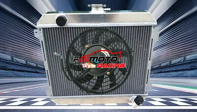 Alu Radiator+FAN For Nissan Stanza Datsun 510 610 620 710 720 L20B 2.0 74-79 MT • $185
