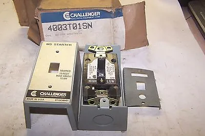 New Challenger Manual Motor Starter Switch 115/230 Vac 4003t01sn  • $11.69