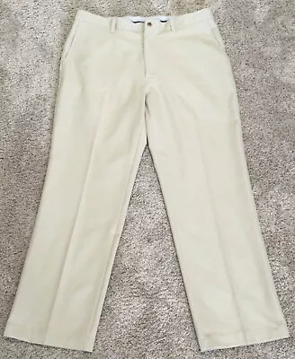 CALLAWAY Golf Pants Mens 36x30 Beige Flat Front Straight Leg • $29.97