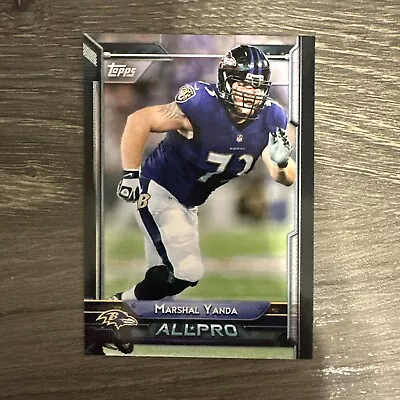 MARSHAL YANDA 2015 Topps #273 Rookie Card RC Baltimore Ravens • $15.99