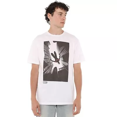 Marvel Mens T-Shirt Spiderman Miles Morales Sky Top Tee S-2XL Official • £13.99