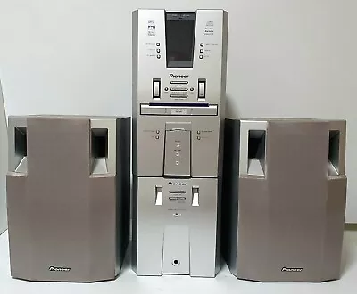 Pioneer Stereo Amp With DVD Tuner Deck 100w Speakers Old School • $29.95