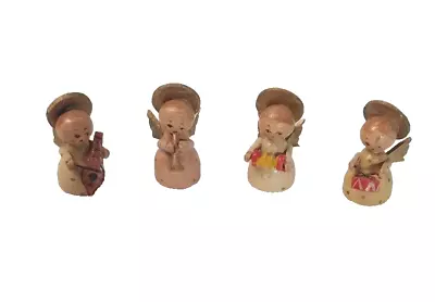 Mini Angel Band Wood Figurines Miniature Christmas Ornaments Made In Italy 1400 • $12.95