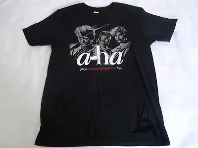A-ha Hunting High And Low World Tour 2019 Official T Shirt Large Take On Me    • £40