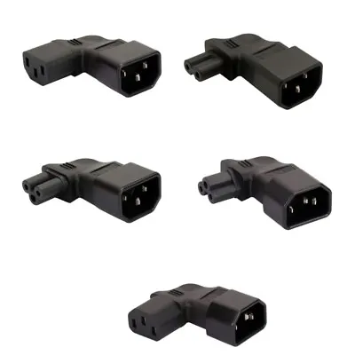 Converter Adaptor Male C14 To 90 Degree Right Angled IEC320 Female C13/C5/C7 • $5.90