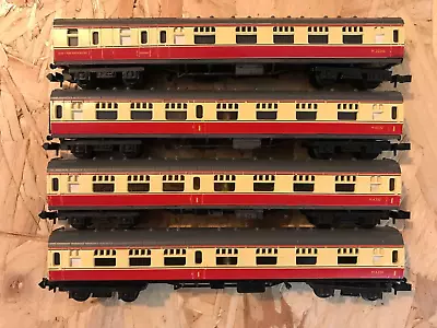 Trix N Gauge BR Mk1 Coaches In Crimson And Cream X4 • £20