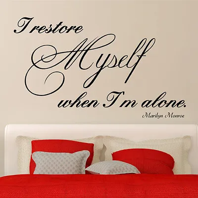 WALL STICKERS MARILYN MONROE WORDS WALL QUOTES Wall Art Decal Stickers N45 • £7.99