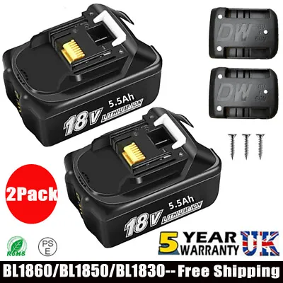 1/2/4PCS For Makita 18V 5.5Ah LXT Li-ion Battery BL1830 BL1840 BL1850 BL1860 UK • £31.49
