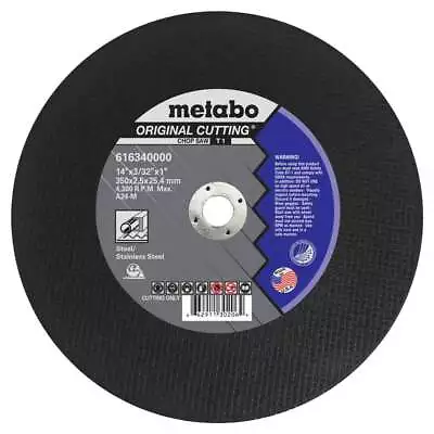 Metabo 616340000 14  X 3/32 X 1 Original Slicer A24M Chop Saw 10 Pack • $80