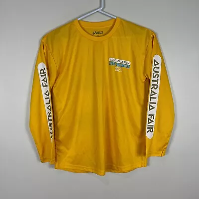 Asics Long Sleeve Lightweight Running Gold Coast Marathon Shirt Men's Medium M • $9.99