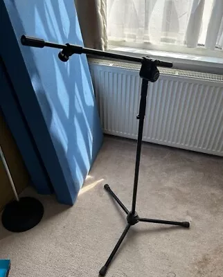 £30 • Buy K&M König & Meyer 25600 Microphone Stand With Telescopic Boom Arm, Black