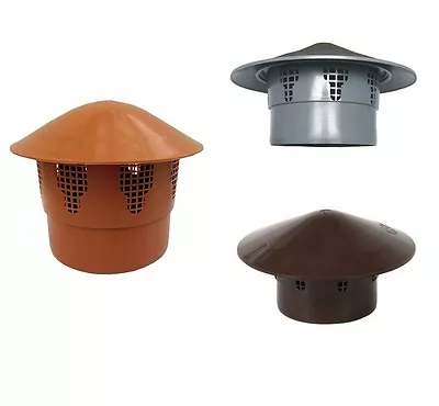 £2.99 • Buy Waste Pipe Terminal Valve Soil Pipe System Vent End Cap Push Fit Socket Plug