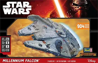 2015 Revell Force Awakens Star Wars MILLENNIUM FALCON Large 1/72 Skill Level 5 • $499.99