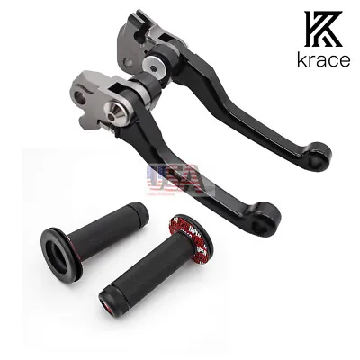 Clutch Brake Levers Handle Grips For Honda CRF125F 2014 2015 2016-2020 Dirt Bike • $25.99