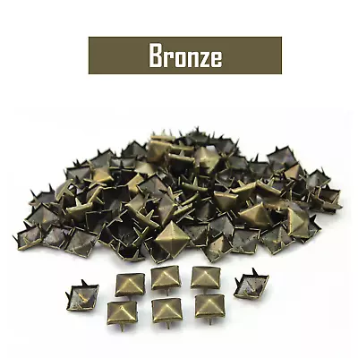£3.99 • Buy Pyramid Square Metal Claw Rivets Studs For DIY Leather Craft Clothing Bags Belts