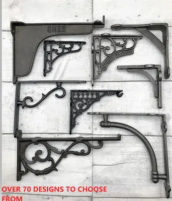 CAST IRON SHELF BRACKETS 90+ STYLES TO CHOOSE  FROM £4.95  Priced As Single • £6.95