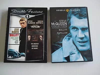 Steve McQueen Collection Bullitt & Papillon DVD Double Feature Dustin Hoffman • $9.95