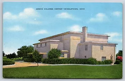 Middletown Ohio~Armco Colored Center~1940s Linen Postcard • $8.99