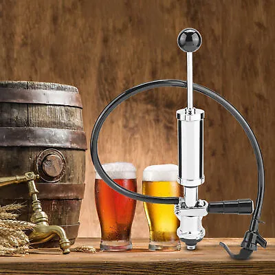 (S)4 In Draft Beer Picnic Tap Party Pump Heavy Duty Beer Keg Tap Pump With AA • £50.69