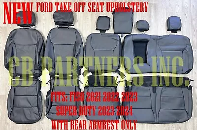 Oem Ford F250 F350 F450 New Take Off Leather Seat Covers Black Fits: 2023 • $199.99