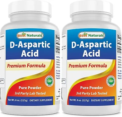 2 Pack Best Naturals D-Aspartic Acid Pure Powder 8 OZ • $29.88