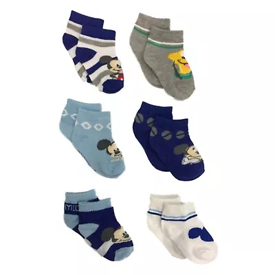 Disney ☆ Mickey Mouse Infant Socks ☆ 6-Pack • $14.95