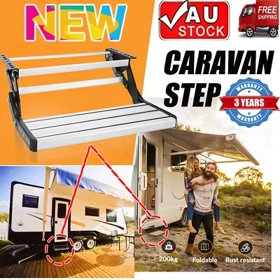Caravan Step Camper Trailer Motorhome RV Caravan Step Aluminium Pull NEW 2024 • $134