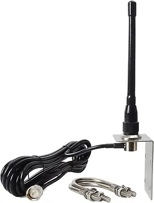 HYS VHF Marine Antenna Low-Profile 156-163Mhz Antennas W/16.4Ft(5M) RG58 Low Los • $47.95