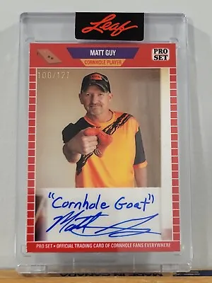 2023 Matt Guy Leaf Pro Set Auto Inscribed “Cornhole Goat” RARE /127 !!! 🔥 • $29.11