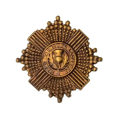 Linlithgow Rifle Volunteers Cap Badge Brass Metal  • £14