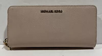 Michael Kors Women's Light Pink Zip Around Wallet No Wrist Strap • $23.79