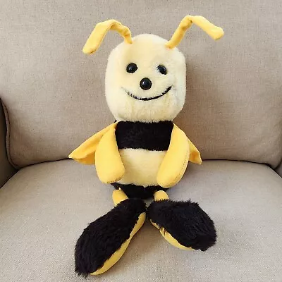 Vintage Bumble Bee Trudy 12  Plush Stuffed Animal Kids Toy Yellow Black • $20