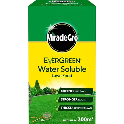 Miracle-Grow EverGreen Water Soluble Grass Lawn Feed Thick & Healthy - 1kg 200m2 • £8.49