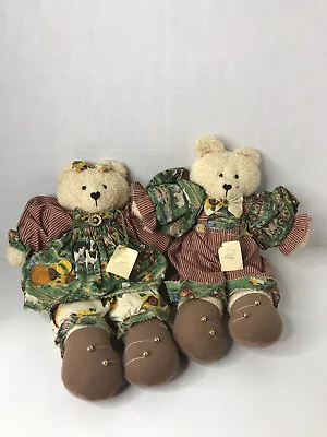 Vintage Handmade Pair Of Teddy Bears All Original Terri And Terry • $34.95