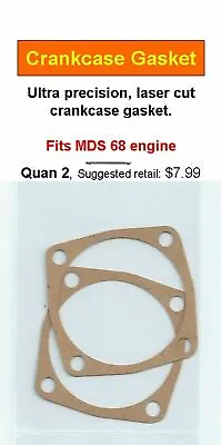 MDS 68 Crankcase Gasket 2 Pack NIP • $6.99