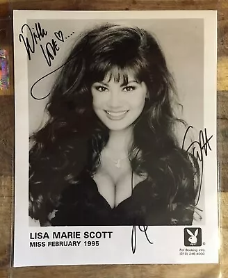 Playboy Miss February 1995 LISA MARIE SCOTT SIGNED / AUTOGRAPHED 8 X 10 Photo • $26.95