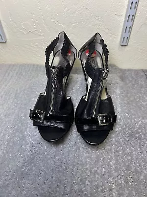 Size 6 ~ Michael Kors Women's Sandal Wedge Heel T-Strap Zip • $25