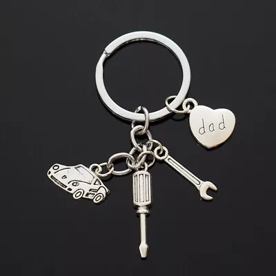 Sports Car Tools Wrench Heart Charms & Pendants Gift Dad / Father's Day • $6.99