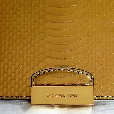 NWT $58 Michael Kors Leather Purse Wallet Customizer SLOAN SELECT Pale Gold MD • $25
