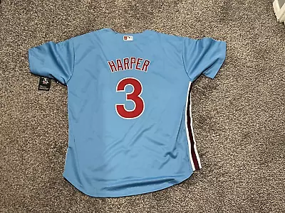 NWT Men’s Nike Bryce Harper Phillies Powder Blue Jersey Medium. M • $94.99