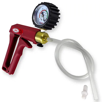 $45.99 • Buy Vacuum Pump LeLuv MAXI Red Handle With Protected Gauge And Clear Hose & Fitting