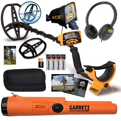 Garrett ACE 400 Metal Detector With Pro-Pointer AT Waterproof Pinpointer & More • $459.95