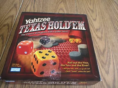 2004 Yahtzee Texas Hold 'Em Dice Game Poker Card Player Parker Brothers COMPLETE • $10.99