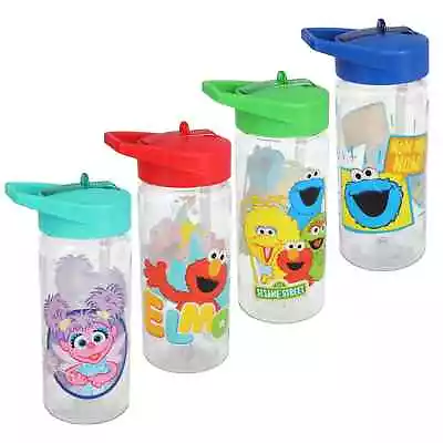 PBS Kids Sesame Street Water Juice Bottle Tumbler With Straw 16 Oz. - BPA Free • $13.19