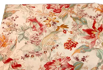 Laura Ashley Upholstery Fabric 4 1/4 Yards X 44  Wide English Country Print Pink • $74.95