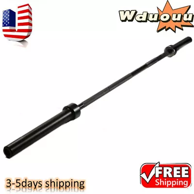 NEW Heavy Duty Steel 2 Inch Olympic Barbell Weight Bar With 800lb Capacity 7ft • $49.09